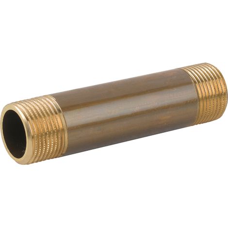 TRONCHETTO IN OTTONE GIALLO MASCHIO MASCHIO FILETTO CORTO SERIE 1500 1/2x200 TIEMME RACCORDERIE SPA