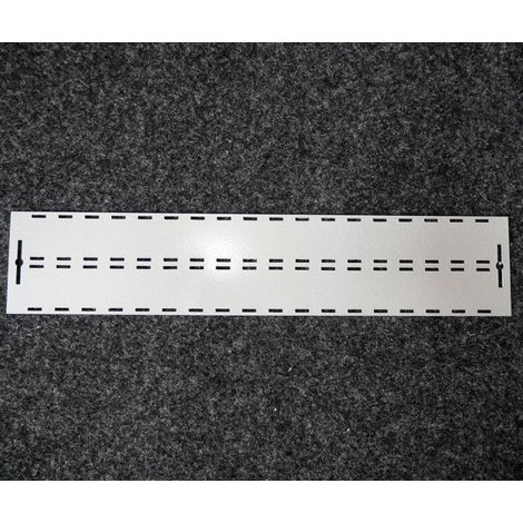 Pancarte base de signalisation additionnelle APR10 alu 250x50mm 2 rangées 36 caractéres DERANCOURT
