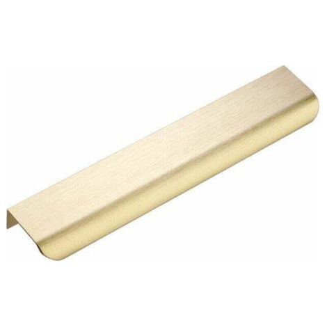 PA Un ensemble de 5 poignées de meuble plaquées or - poignées de tiroir en aluminium laiton brossé doré, entraxe de 128 mm, longueur de 150 mm. (1/4)