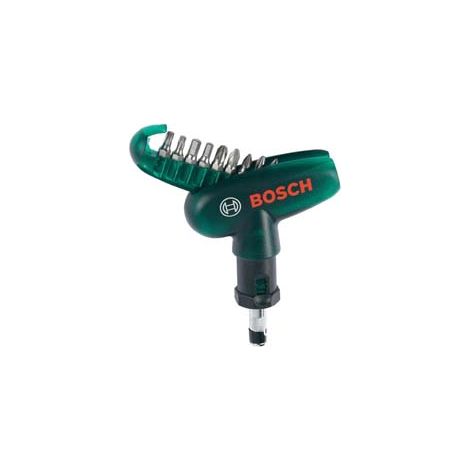 SET INSERTI CON 9 BIT E CACCIAVITE A CRICCHETTO    BOSCH