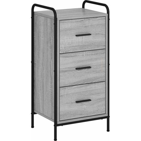 Aparador Sonoma gris 97 x 33 x 81 cm Madera de ingeniería (1/4)