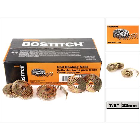 Bostitch Dachpappnägel 3,1x22mm Glatt verzinkt für Dachpappnagler Prebena Makita AN454 DeWalt-EN14952 (1/5)