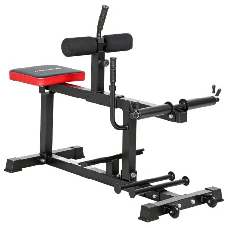 Panca per allenamento gambe, macchina per sollevamento polpacci, con ruote, attrezzatura fitness per uso domestico, in acciaio, nera, spedizione in loco. (1/5)