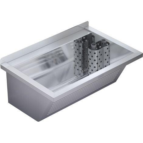 Franke Allemagne Franke evier de lavage CA210/2N 75x35,4x50cm Évacuation a droite, acier inoxydable sans soudure 2030045 (1/2)