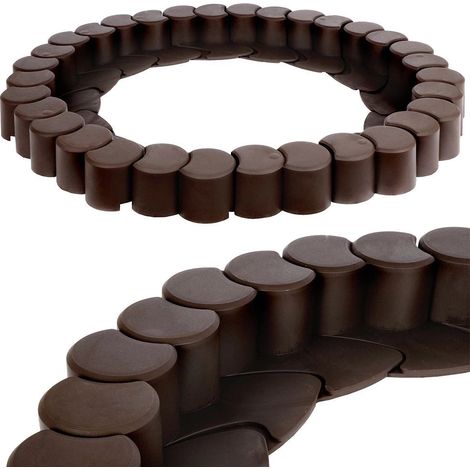 Palisade de jardin marron 4,1 m (1/5)