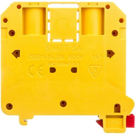Conector de riel roscado 2,5-16 mm² amarillo ZSG 1-16.ON 11621314