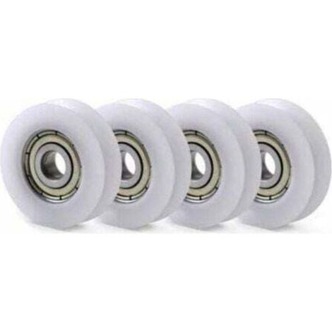 10 PCS U Nylon en Plastique intégré 608 roulements à Billes de Gorge 8 30 10mm Poulie de Guidage (1/4)