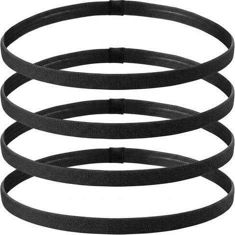 Bandeaux de sport en gros, élastiques pour cheveux de yoga et de fitness, accessoires de course antidérapants et absorbant la transpiration pour femmes et hommes, bandeaux anti-transpirants (1/5)