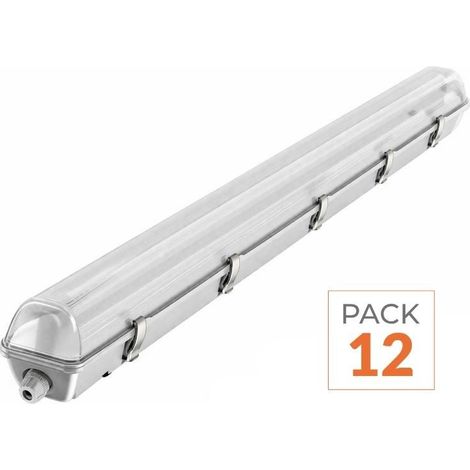 Kit de Réglette LED étanche + 1 Tube Néon LED 150cm T8 22W (Pack
