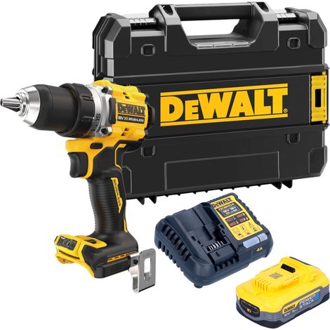 DeWalt DCD 800 H1T Akku Bohrschrauber 18 V 90 Nm Brushless + 1x Powerstack Akku 5,0 Ah + Ladegerät + TSTAK (1/5)