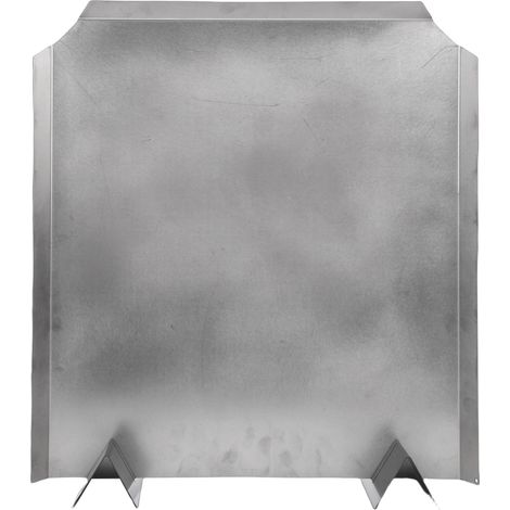 Plaque arrière en acier inoxydable pour cheminée, protection murale réglable, déflecteur de chaleur avec support. (1/5)