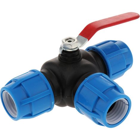 Raccord en T pour tube à âme en acier de 32 mm (1/5)