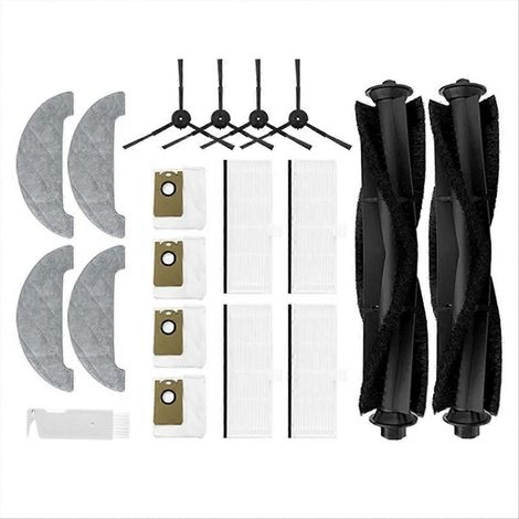 HEPA S9 Filter, Hauptseitenbürste, Staubbeutel und Wischmopps - Komplettes Set für Saugroboter, Ersatzteile, Wartungszubehör, kompatibel mit dem Modell S9, effiziente Reinigung, Mehrfachpackung. (1/5)
