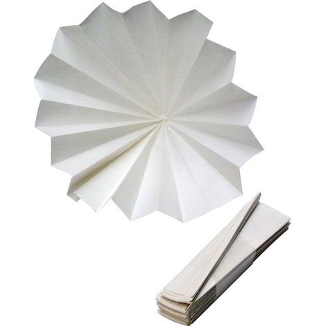 Filtre en papier plissé 40 cm - lot de 10 (1/2)
