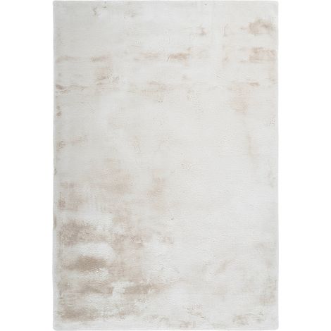 Tapis crème shaggy doux et antidérapant intérieur - 110 x 60 cm (1/4)