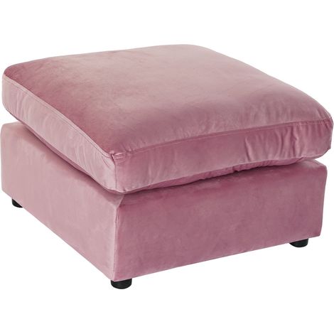Polyester -Fußstütze 55x55x30 Pink Polyester Material Multicolor Color Family Kissen und Floit -Begriffe Details (1/4)