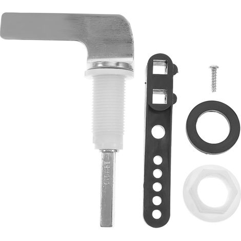 Kit de reemplazo de manija de inodoro: válvula de flotador de palanca para manija de descarga de tanque de agua (1/5)