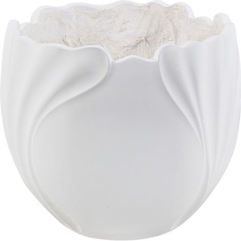 Flower Pot Off White Mangesium Oxide Sculptural Garden Indoor Outdoor Weather Resistant 40 L ARPONE (1/5)