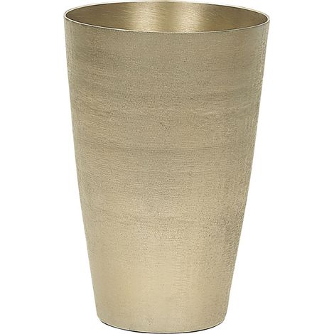 Jarrón decorativo de metal dorado 31 cm florero impermeable pieza decorativa glamour Amrit (1/5)