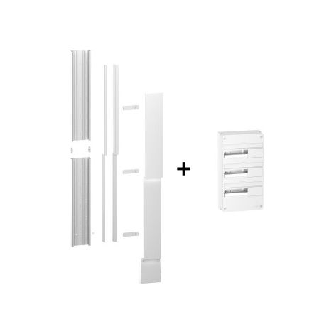 Schneider - Pack goulotte GTL 13M + Tableau RESI9 39M - R9HKT13+R9H13403 (1/3)