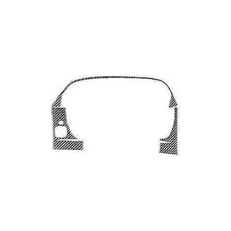 Garniture intérieure de tableau de bord en fibre de carbone pour Ford Ranger 2019-2022, cache de compteur de vitesse (1/5)