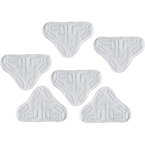 Pack of 6 Washable Microfiber Cloths for H20 X5 Steam Mop (1/4)