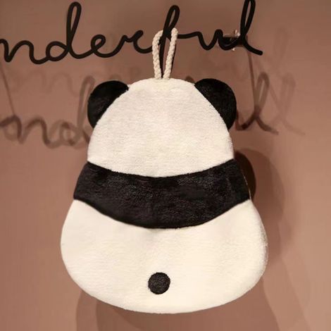 Pandaförmiges Küchentuch, dick, saugfähig, zum Aufhängen, mit niedlichem Tiermuster, für Kinder (1/5)