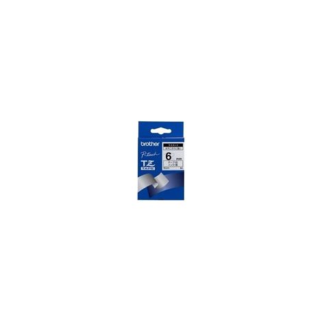 Black on White Gloss Laminated Tape, 6mm cinta para impresora de etiquetas TZ