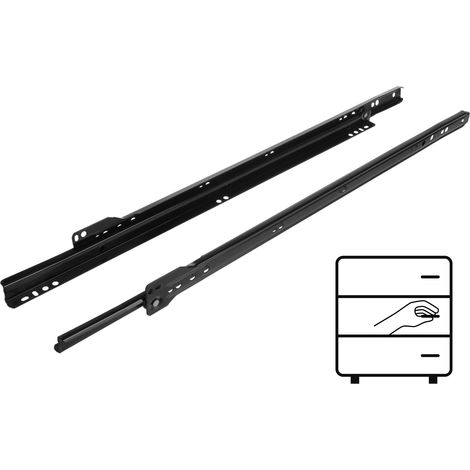 Guide à rouleaux 500 mm noir 20 kg Riex NR09 (1/5)