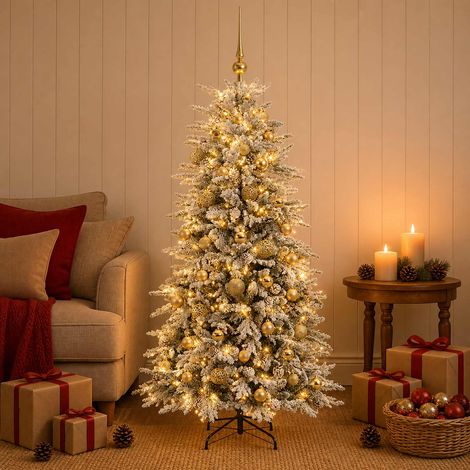 vidaXL Árbol de Navidad artificial con ramas articuladas 150 cm (1/5)