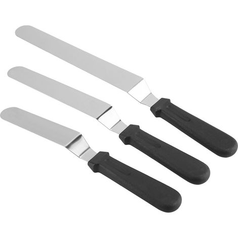 Ensemble de trois spatules à gâteau en acier inoxydable (1/5)