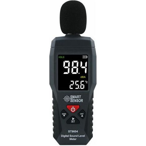Enregistreur de Niveau Sonore Testeur du Bruit Sonomètre Audionumérique Sonomètre 30-130dB Luxmètre (1/4)