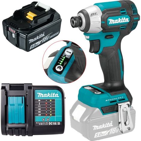 Makita DTD201Z 18v LXT Brushless Cordless Compact Impact Driver 4 Stage 1 x 5ah (1/5)