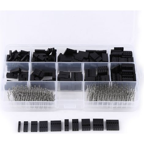 Kit de 610 connecteurs cavaliers DuPont 2,54 mm avec bornier (1/5)