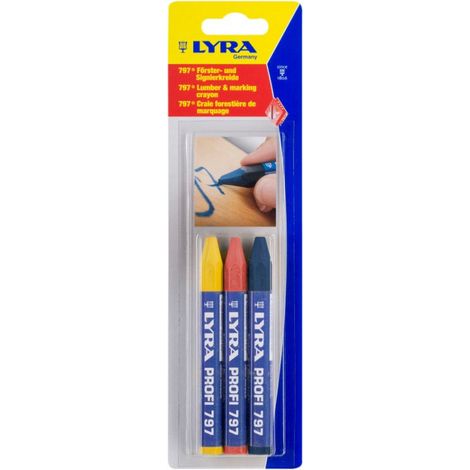 Lyra 797 gesso forestale blister da 3 unità di gessetti colorati