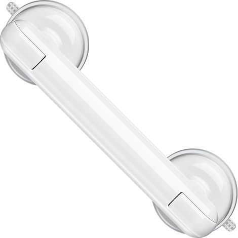 Barra de apoyo con ventosa, no requiere perforación, impermeable, asa de ducha, para personas mayores, barra de apoyo para bañera y baño. (1/5)