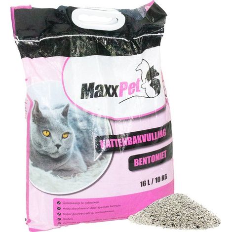 MaxxPet Lettiera per gatti - Lettiera agglomerante - Profumo di talco per bambini - 20 litri - Lettiera per gatti - Lettiera a bassa polvere a grana grossolana (1/5)