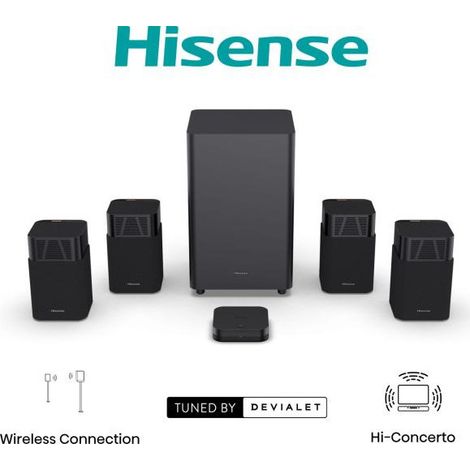 Pack Heimkinolautsprecher Hisense HT-SATURN abgestimmt von Devialet (1/5)