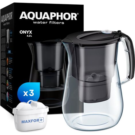 Carafe filtrante Onyx 4,2 L Noir 3 Filtres (1/5)