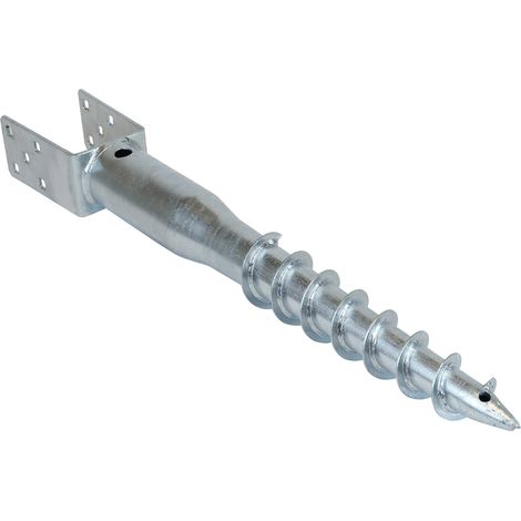 U-Pfostenhalter mit Spiralstift für 8x8 Pfosten - pro Stück