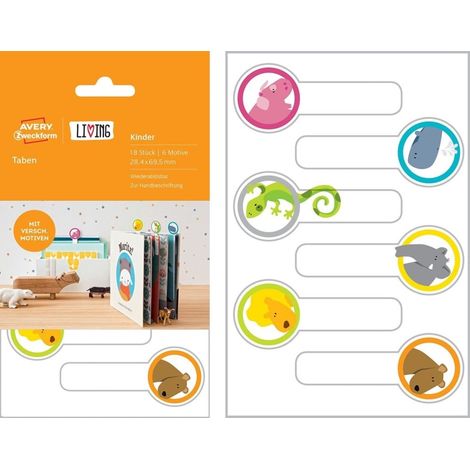 LIVING Kinder 18x Taben 28,4x69,5mm (1/5)