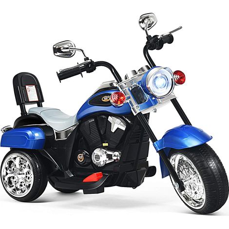 Goplus – Moto électrique 6V pour enfants – 3 roues – Vitesse 2,5-3 km/h – Charge 30 kg – Dimensions 91 x 48 x 64 cm – Pour enfants à partir de 3 ans (1/5)