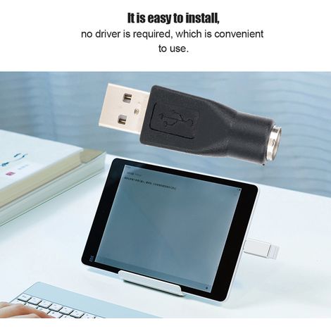 5PCS Adaptateur USB Mâle vers Femelle PS/2 pour Clavier Souris avec Interface PS/2 (1/5)