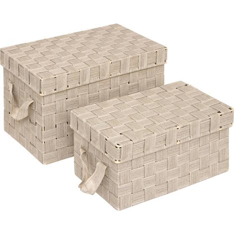 Set di 2 cestini lise beige - 5five