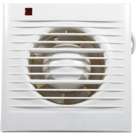 Ventilateur Extracteur - 4 Pouces - Montage Mural - 220 V - 80 m3/h - 12 W - Blanc - 1 Pièce (1/4)