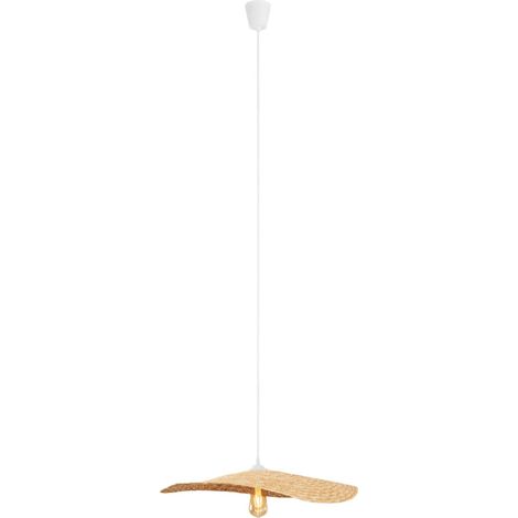 Suspension paille chapeau blanche Ø60 E27 Maxlight NAP (1/5)
