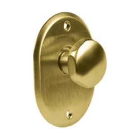 Mostrina ovale con pomolo in ottone lucido - mm.70x90h. sp. mm.4 - pomolo mm.35 1 pezzi Cipierre
