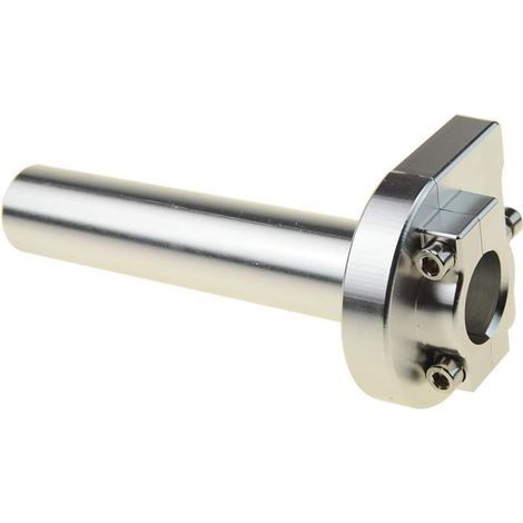 22mm 7/8" Manette de Gaz Poignée Remplacement pour Cyclomoteur GY6 139QMB 157QMJ Argent (1/5)