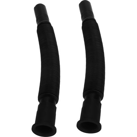 Tuyau d'évacuation d'évier, flexible en PVC pour cuisine et salle de bain, noir (1/5)