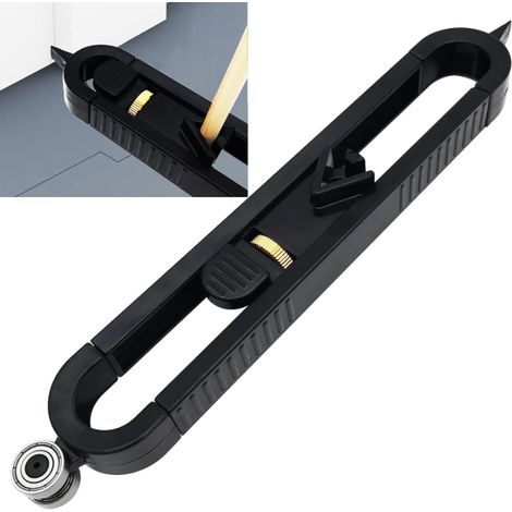 Duplicateur Contour, Jauge de Contour Précise, Contour Gauge Duplicator avec Serrure pour copier avec précision la forme irrégulière (noir) (1/5)